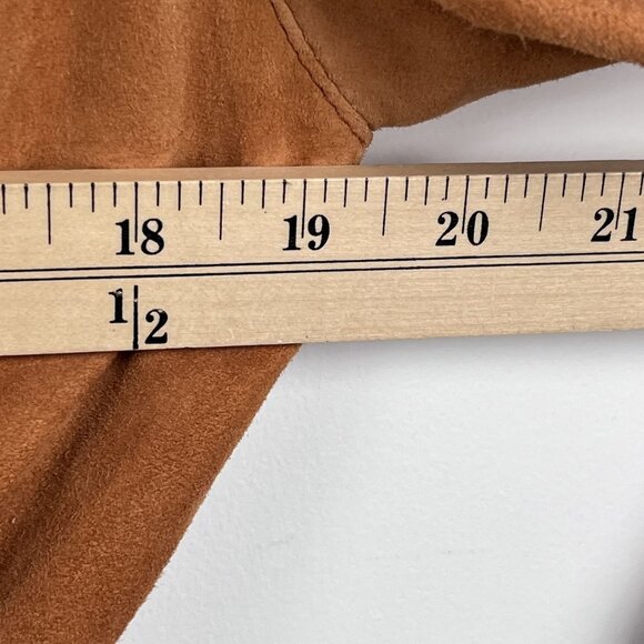 La Matta Womens 100% Leather Coat Cardigan Sz 4 Made in Italy - Picture 5 of 12